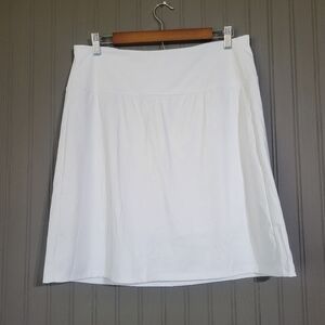 NWT G Gradual Athletic Skort Skirt Golf Tennis Built In Shorts White Women's XL